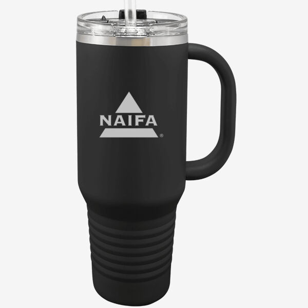   - Premium 32 oz. Travel Mug with Snap Lid & Straw Thumbnail