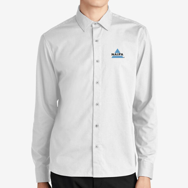   - Long Sleeve Stretch Woven Shirt Thumbnail