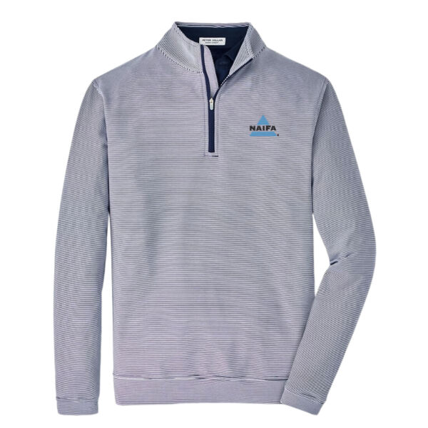  - Perth Sugar Stripe Performance Quarter Zip  Thumbnail