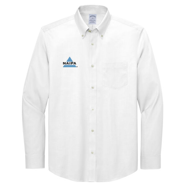   - Tall Wrinkle Free Stretch Pinpoint Shirt Thumbnail