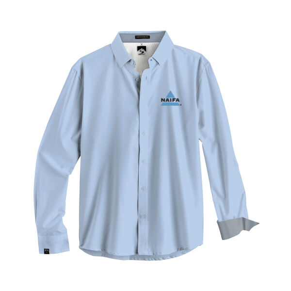   - Men's Influencer 4-Way Stretch Solid Woven Shirt Thumbnail