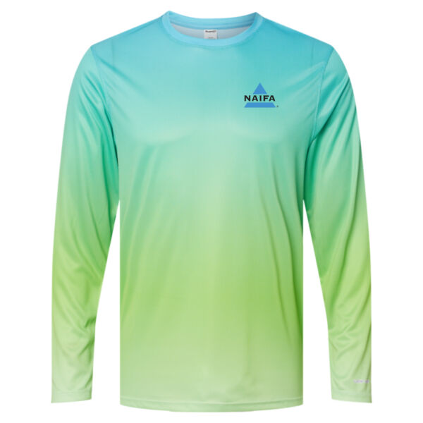   - Unisex Barbados Performance Pin Dot Long Sleeve T-Shirt Thumbnail